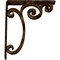 Ekena Millwork Avery Wrought Iron Bracket, (Triple center brace), Antiqued Brass 2"W x 10"D x 12"H BKTM02X10X12TAVABS - alternate 5